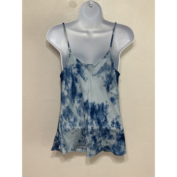 JOA Y2K Cowl Neck Satin Tank Tunic S Powder Blue Girly Casual City Street Style - Picture 4 of 9